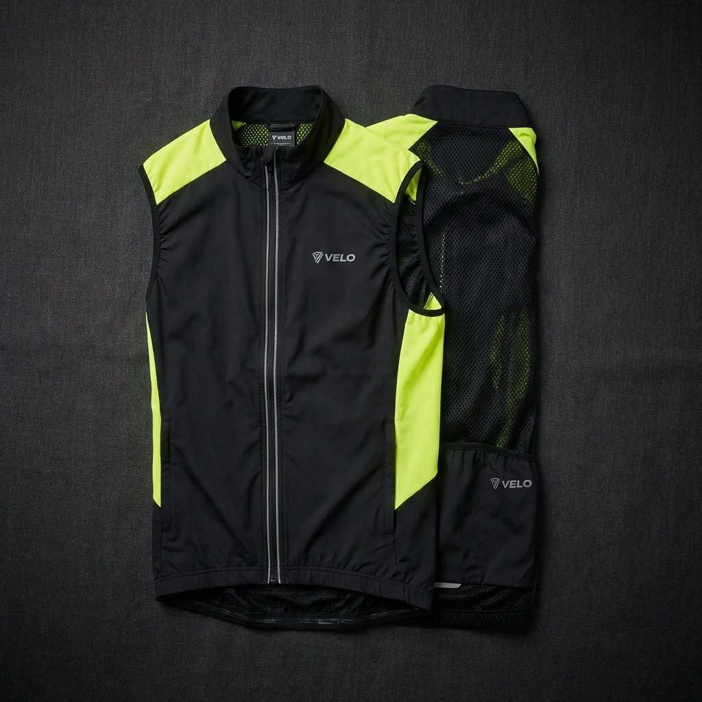 Chaleco rompeviento para ciclismo